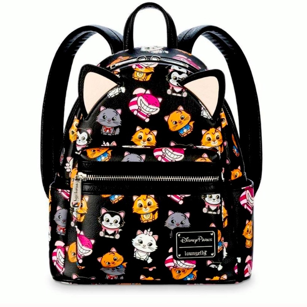 Loungefly Disney cat mini black backpack nwot